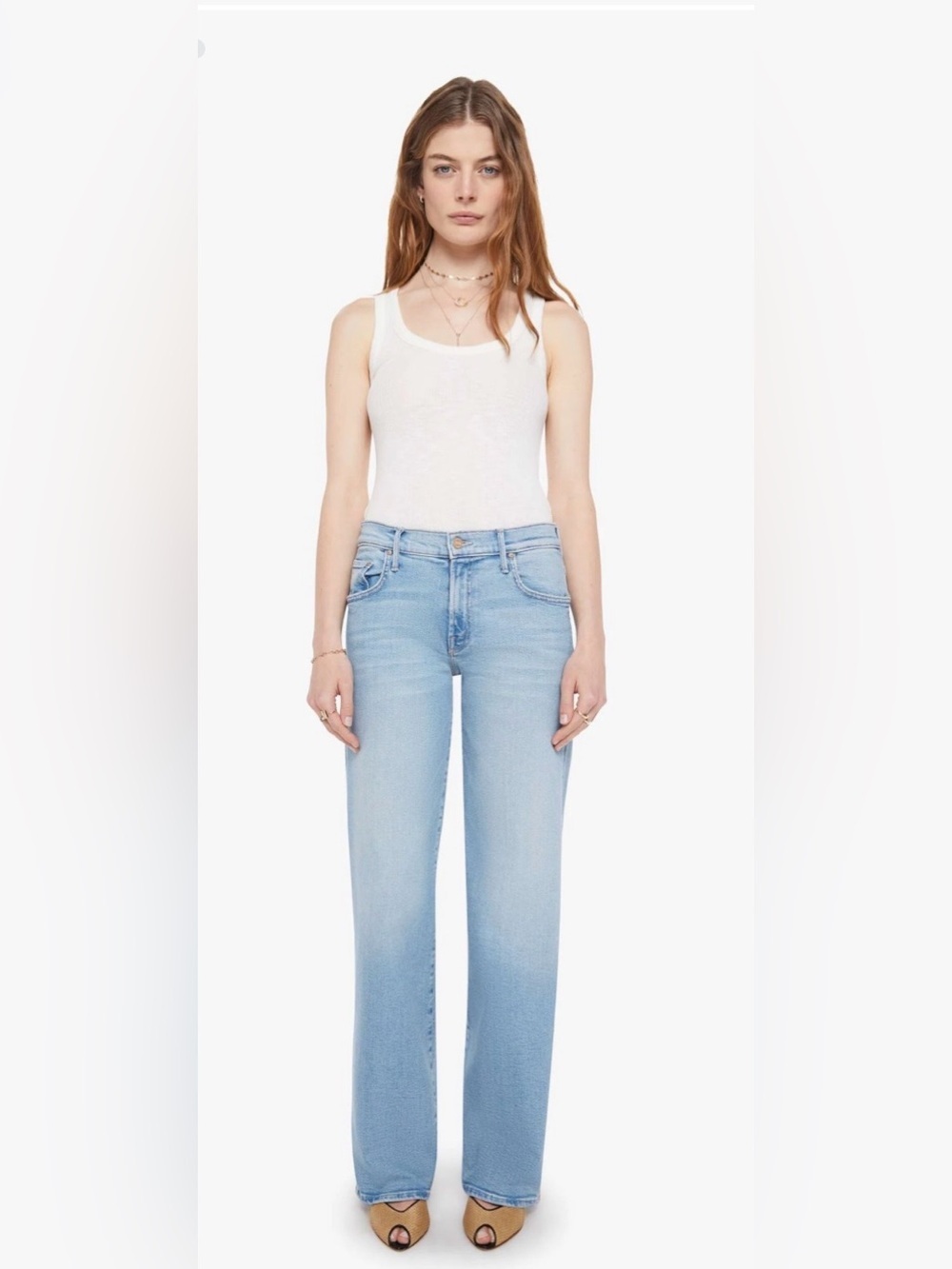 MOTHER The Midrise Maven Sneak Jeans Size 31 NWT